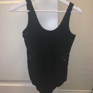 Kendall and Kylie black bodysuit